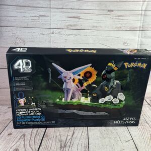 Spin Master Pokemon Espeon Umbreon 4D Build 452 Piece 3D Puzzle Display Kit